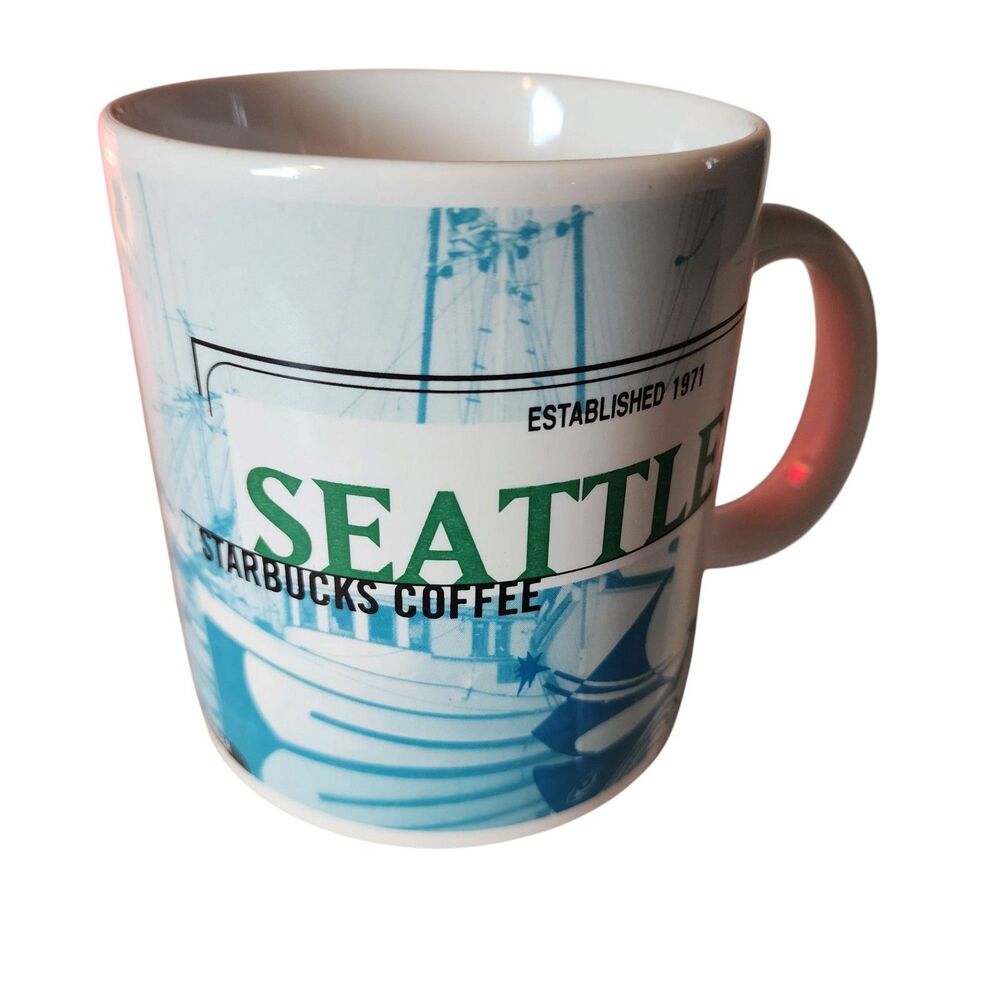 STARBUCKS “Pink Elephant ” Series Coffee Mug Collectible SEATTLE 1998 Washington